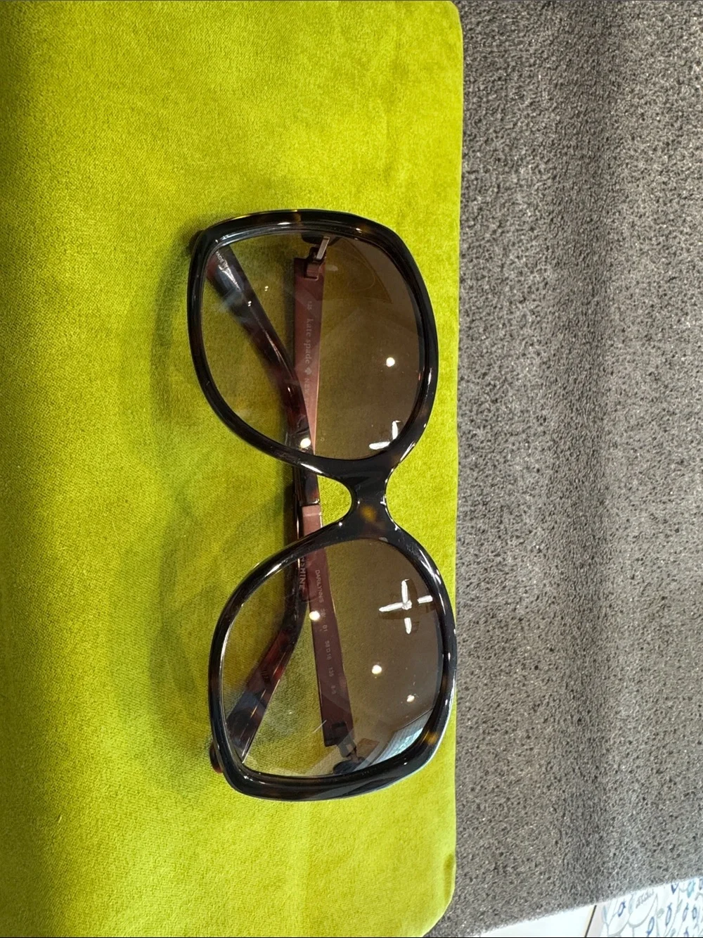 kate spade Oversized Tortoiseshell Sunglasses with Brown Gradient Lenses
